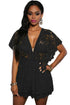 Sexy Black Lace Sheer Top Romper